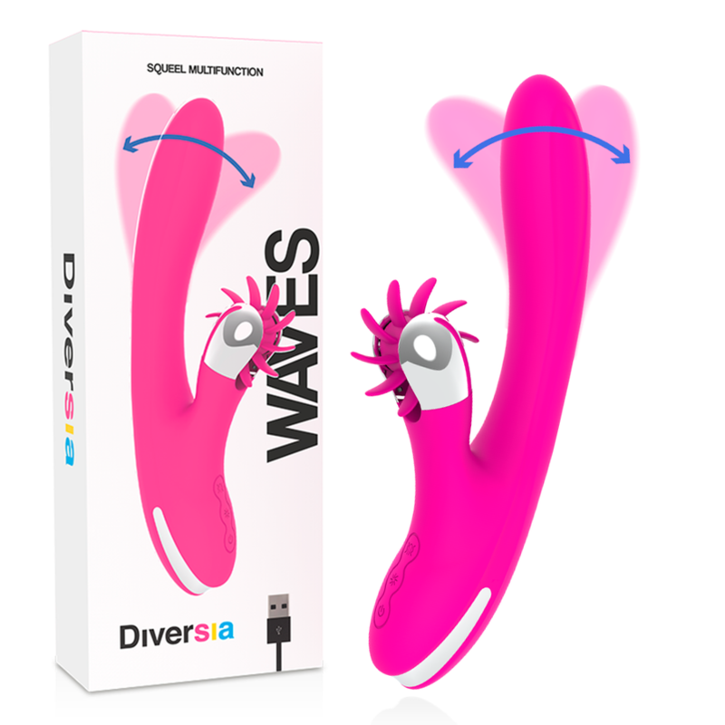 Vibrator Valuri Diversia Bunny waves 24 cm [9]