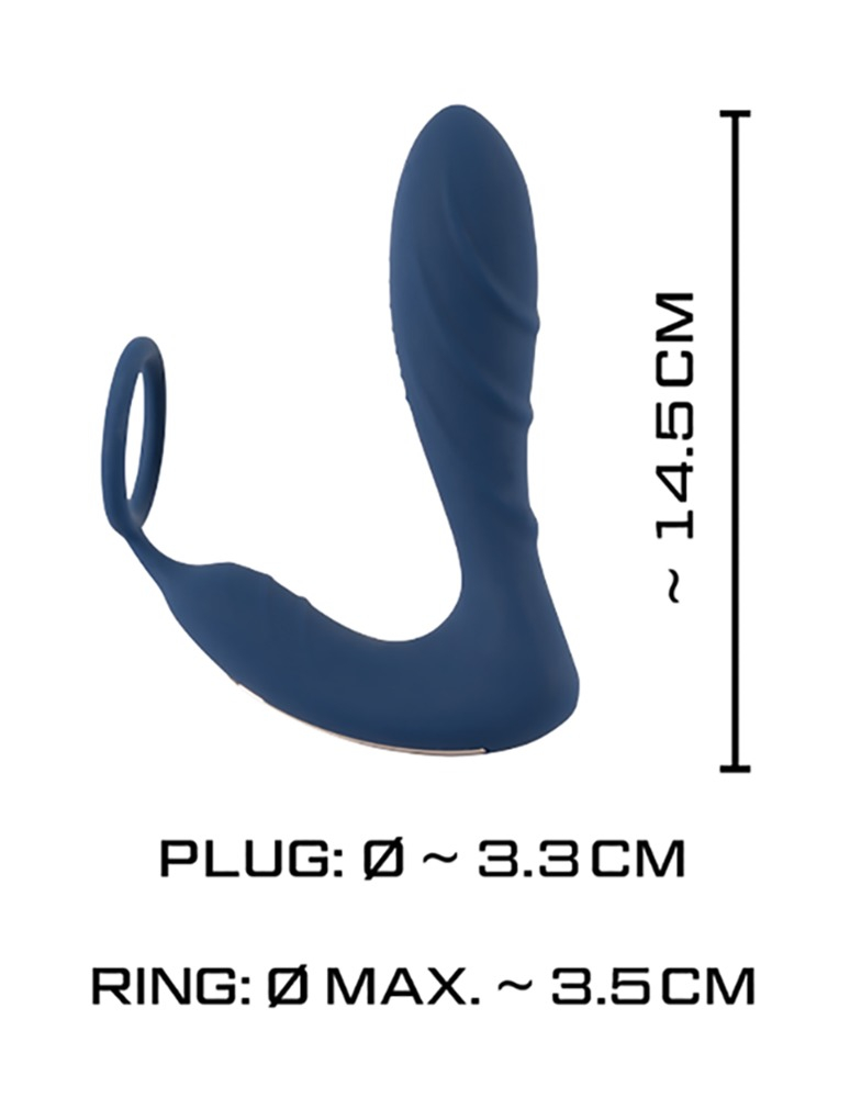 Vibrator You2Toys Vibrating Prostate Plug with Cock Ring [10]