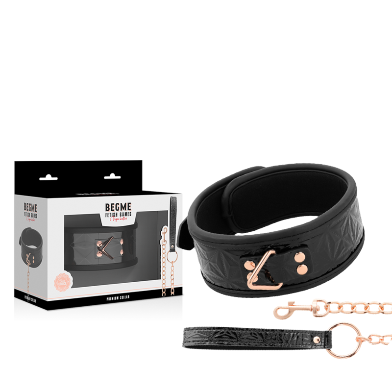 Zgarda Begme Black Edition Premium Vegan Leather Collar With Neoprene Lining [1]