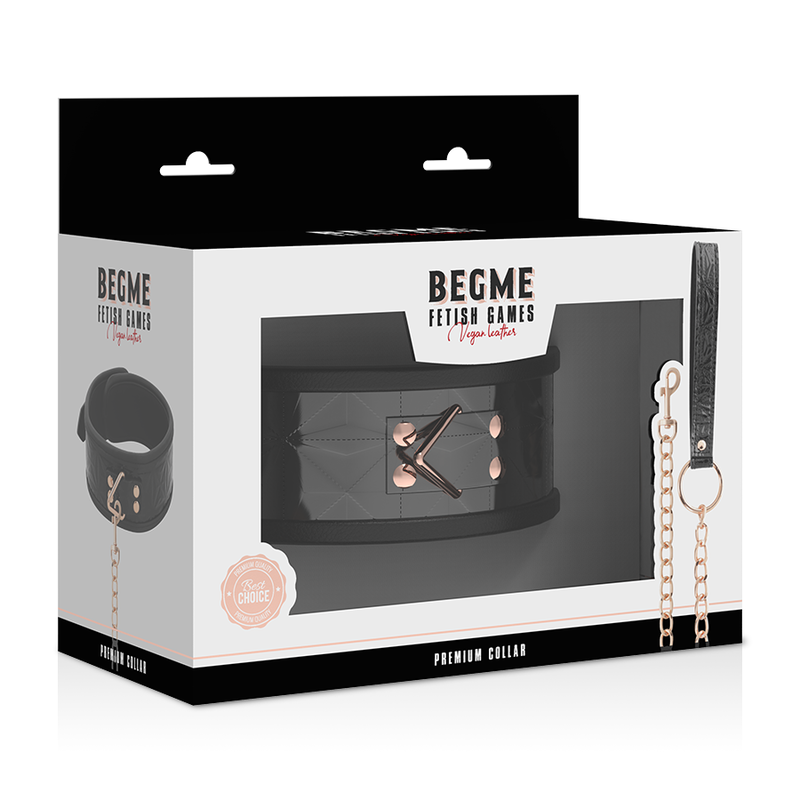 Zgarda Begme Black Edition Premium Vegan Leather Collar With Neoprene Lining [7]