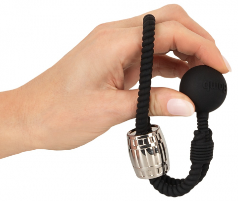 Inel Vibrator Penis Testicule Rebel Heavy Rope Cock Strap with Ball [2]
