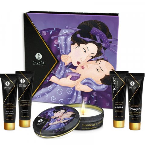 Ulei Masaj Erotic - Set Masaj Erotic Shunga Secret Geisha Exotic Fruits