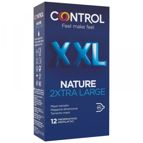 Prezervative - Prezervative CONTROL - NATURE 2XTRA LARGE XXL CONDOMS - 12 buc