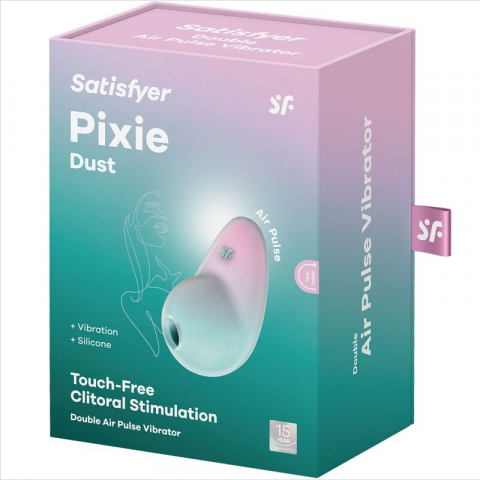 Vibrator Stimulator Clitoris Satisfyer Pixie Dust Blue Air Pluse Stimulator [1]