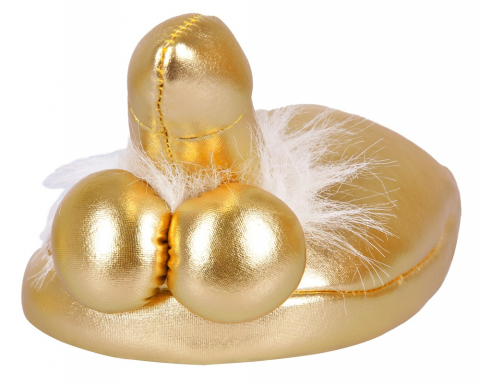 Set Slapi Papuci Aurii Casa Cadou Forma Penis Slippers [3]