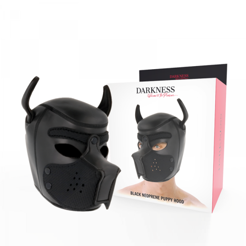 Masca Sex - Masca Darkness Neoprene Dog Mask With Removable Muzzle M