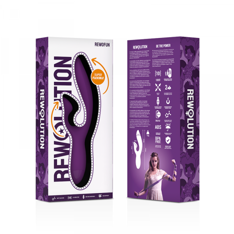 Vibrator Rewolution Rewofun flexible vibrator with rabbit [3]