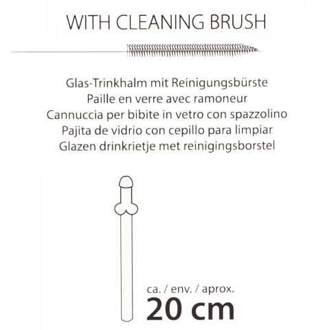 Set Paie Bautura Penis Glass Drinking Straw Willy 4 buc [6]