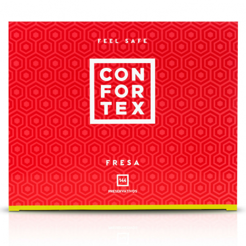 Prezervative Confortex Strawberry Condom 144 buc [1]