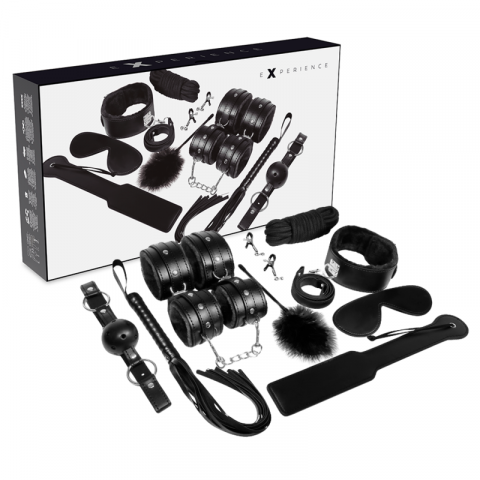Jucarii Sexuale - Set Experience BDSM Fetish Kit Black Series