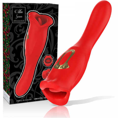 Vibrator Clitoris - Vibrator Stimulator Clitoris Mia Siena Triple Pleasure Vibrating + Biting