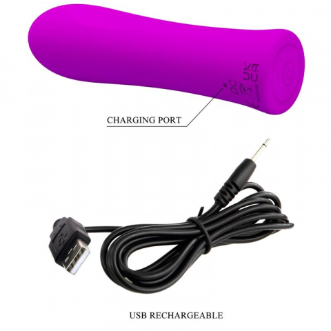 Vibrator Bullet Pretty Love Alfreda Super Power Vibrator Violet [3]