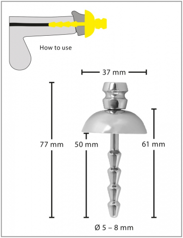Stimulator Dilatator Uretra Barbati Penis Plug Umbrella [4]