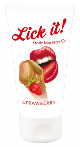 Ulei Masaj Erotic - Ulei Masaj Erotic Capsuni Lick It Erotic Massage Gel Strawberry 50 ml