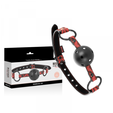 Bondage BDSM - Calus Begme Red Edition Vegan Leather Jaw
