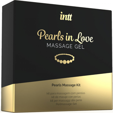 Set Masaj Erotic Intt Massage & Oral Sex Pearls In Love With Pearl Necklace And Silicone Gel [2]