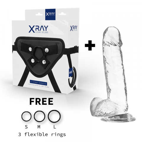 Strap-On X-ray Clear Cock 20 cm [9]