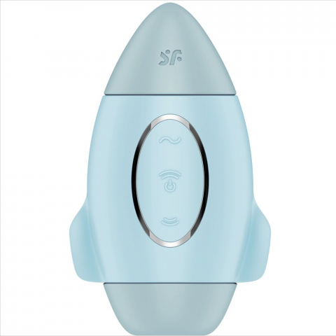 Vibrator Stimulator Clitoris Satisfyer Mission Control Blue Small Double Impulse Vibrator [2]