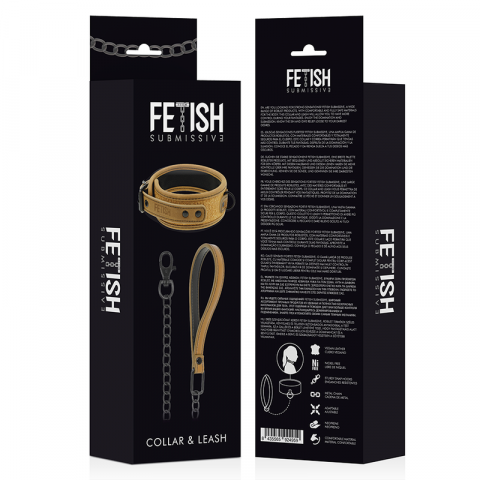 Zgarda Fetish Submissive Origen Neoprene Lined Necklace With Chain [1]