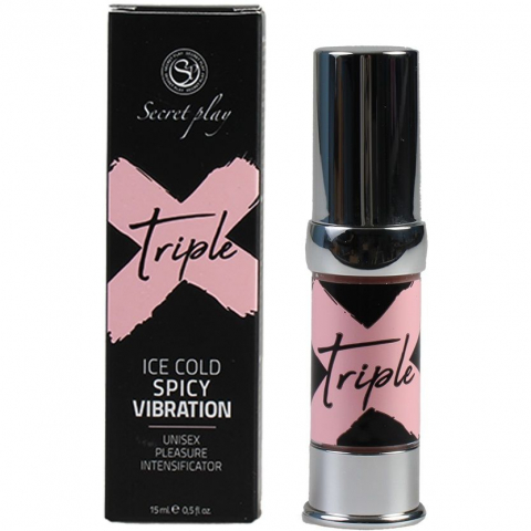 Stimulente Afrodiziace - Vibrator Lichid Secretplay Triple X Unisex Pleasure Intensificator