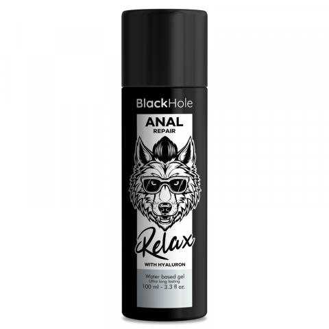 Lubrifiere si Protectie - Lubrifiant Anal Acid Hialuronic Black Hole Anal Repair Water Based Relax With Hyaluron 100 ml