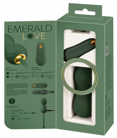 Bile Vaginale Kegel Femei Intarire Muschi Pelvini Emerald Love Luxurious RC Love Balls [11]
