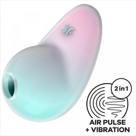 Jucarii Sexuale - Vibrator Stimulator Clitoris Satisfyer Pixie Dust Blue Air Pluse Stimulator