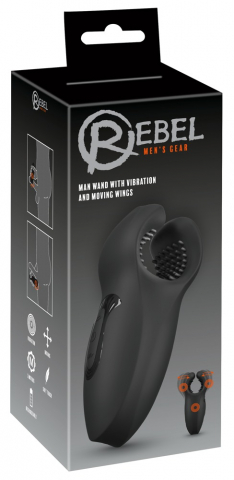 Masturbator Vibratii Penis Barbati Rebel Man Wand with Vibration and Moving Wings [8]