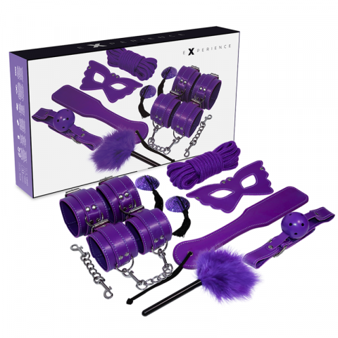 Jucarii Sexuale - Set Experience BDSM Fetish Kit Purple Series