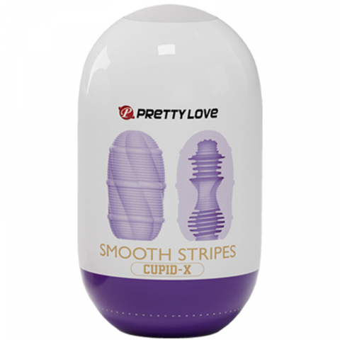 Masturbator Barbati Ou Pretty Love Smooth Stripes Cupid Masturbator Egg [4]