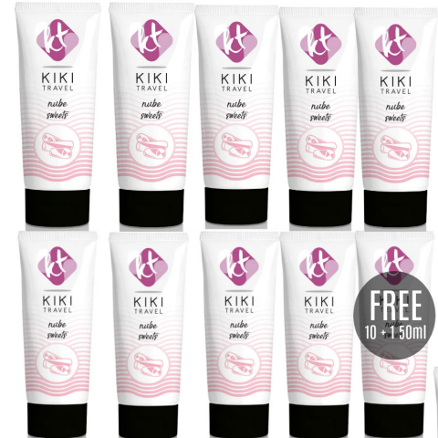 Lubrifianti - Set Lubrifiant Baza Apa KIKI TRAVEL Sweet nube lubricant 50 ml 10+1 free