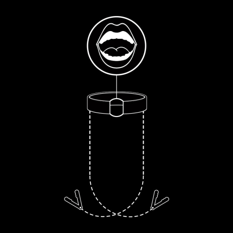 Zgarda Fetish Submissive Gag Ring With Nipple Clamps [2]