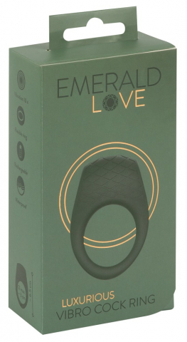 Inel Vibrator Penis Testicule Barbati Emerald Love Luxurious Cock Ring [9]