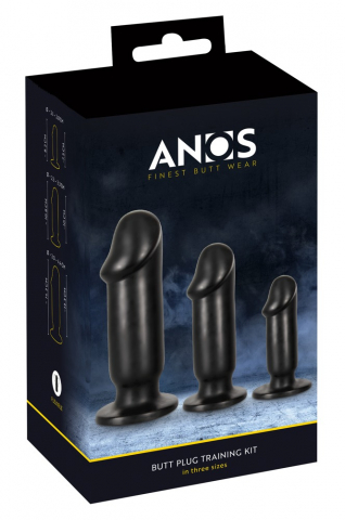 Set Plug Anal ANOS Butt Plug Training Kit [7]