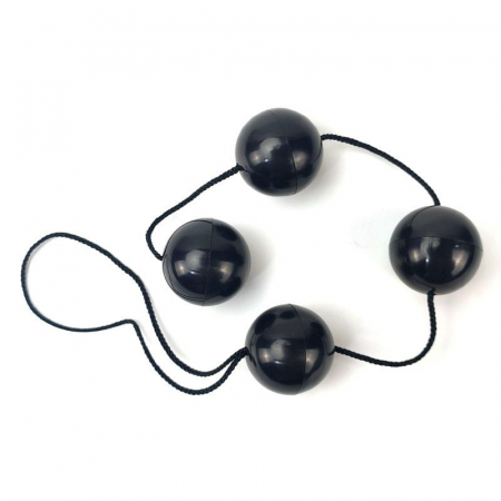 Jucarii Sexuale - Bile Anale A-gusto Chinese Balls Chain Black Big