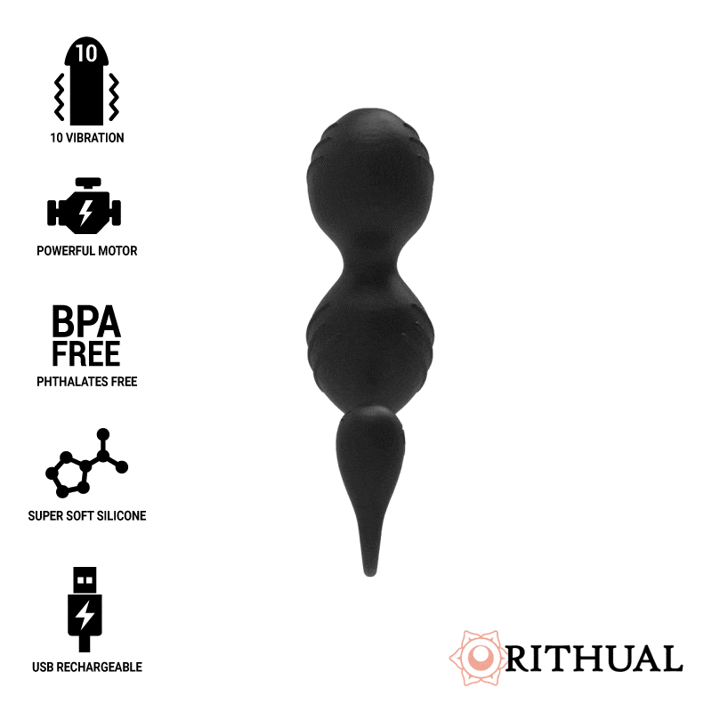 Bile Vaginale Kegel - Bile Kegel Rithual Nisha Rechargeable Kegel Balls Black