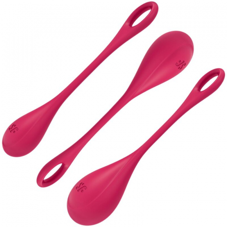 Bile Vaginale Kegel - Bile Satisfyer Yoni Power 1 Training Set Rosu