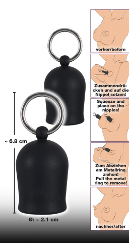 Cupe Aspiratie Sfarcuri Black Velvets Nipple sucker [3]