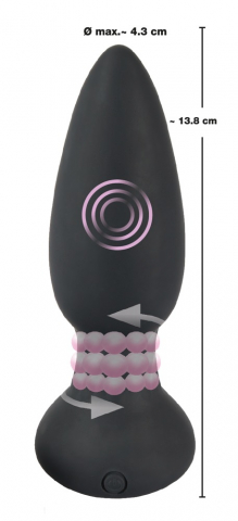 Plug Anal Black Velvets Remote controlled rotating & vibrating plug [6]
