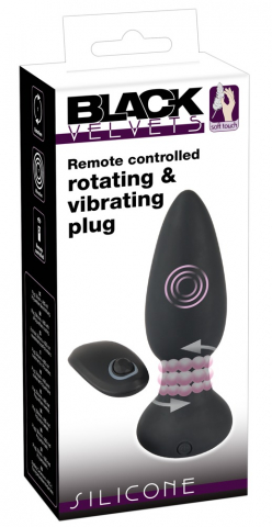 Plug Anal Black Velvets Remote controlled rotating & vibrating plug [3]