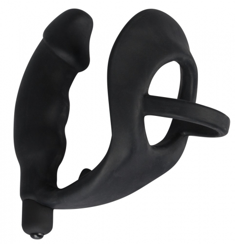Vibrator Anal Black Velvets Ring & Vibro Plug [2]