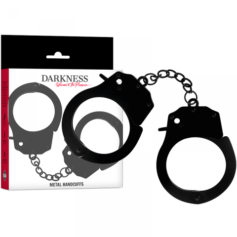 Bondage BDSM - Catuse Darkness Metal Handcuffs for Black Hands