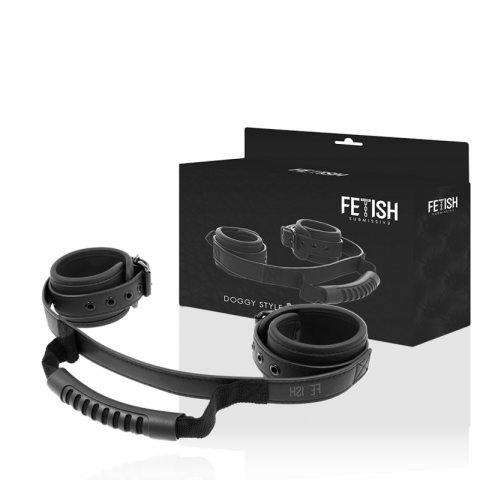 Catuse Sex - Catuse Fetish Submissive Cuffs With Puller