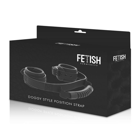 Catuse Fetish Submissive Cuffs With Puller [1]