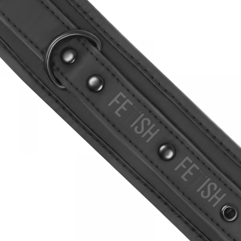 Catuse Fetish Submissive Vegan Leather Ankle Cuffs With Noprene Lining [7]