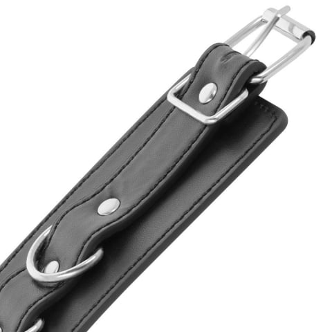 Catuse Glezne Maini Darkness Black adjustable leather ankle handcuffs [2]