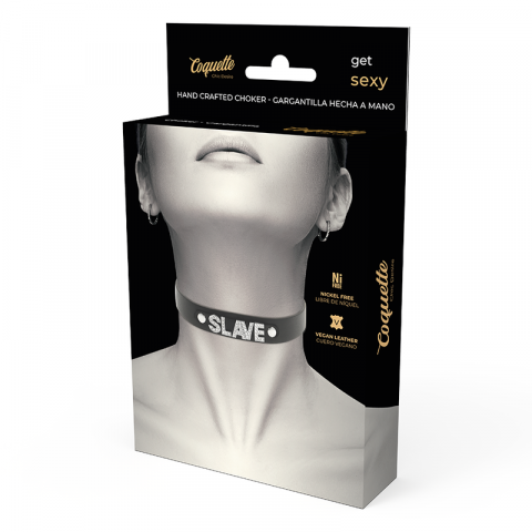 Colier Coquette Chic Desire Slave Vegan Leather Choker [2]