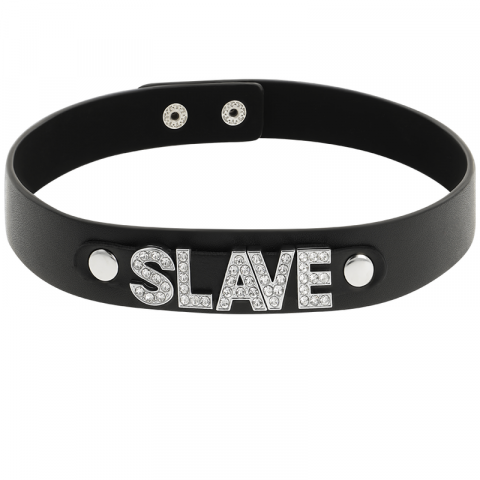 Colier Coquette Chic Desire Slave Vegan Leather Choker [3]