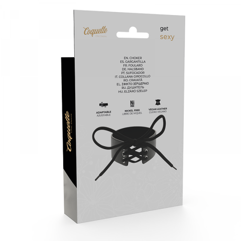 Colier Coquette Chic Desire Vegan Leather Choker [4]