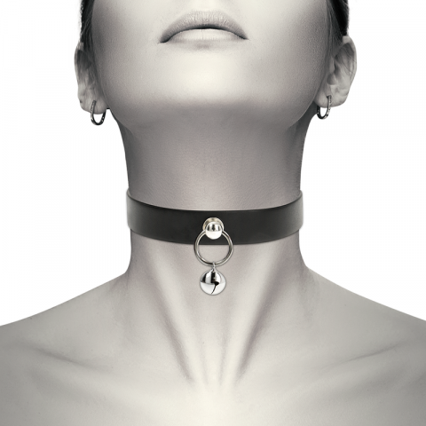Colier Coquette Chic Desire Vegan Leather Necklace Woman Accessory Rattle/hoop [5]